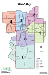 Guelph Ward Map